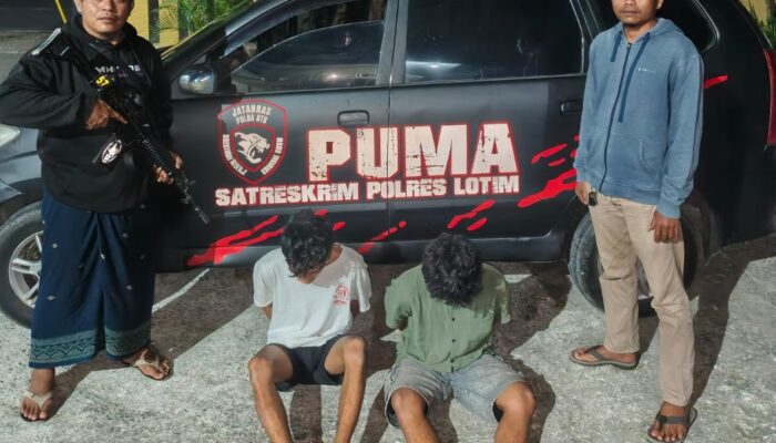 Begal HP di Lombok Timur Dibekuk Kurang dari 24 Jam, Dua Pelaku Ditangkap