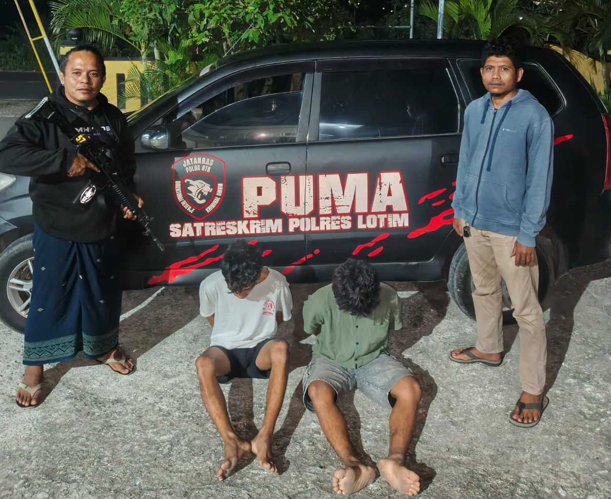 Begal HP di Lombok Timur Dibekuk Kurang dari 24 Jam, Dua Pelaku Ditangkap