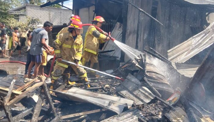 Warung di Telagawaru Ludes Terbakar, Diduga Kompor Gas Lupa Dimatikan
