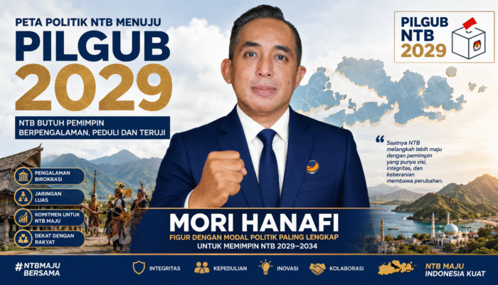 Mi6 Sebut Mori Hanafi Kandidat Terkuat Pilgub NTB 2029, Punya Modal Politik Paling Lengkap