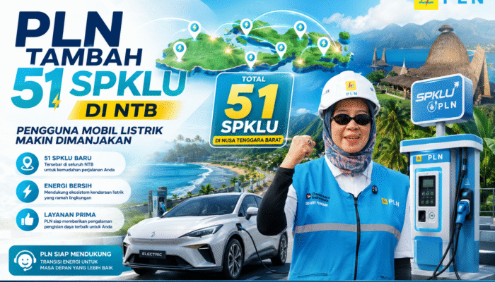 PLN Tambah 51 SPKLU di NTB, Pengguna Mobil Listrik Makin Dimanjakan