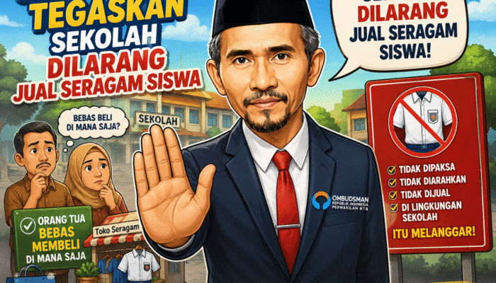 Ombudsman NTB Tegaskan Sekolah Dilarang Jual Seragam Siswa, Orang Tua Bebas Membeli di Mana Saja