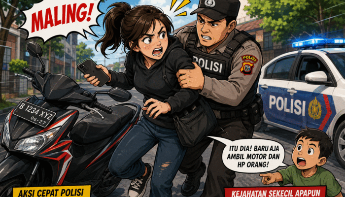 Viral di Facebook, Wanita Terduga Pencuri Motor di Mataram Akhirnya Ditangkap Polisi