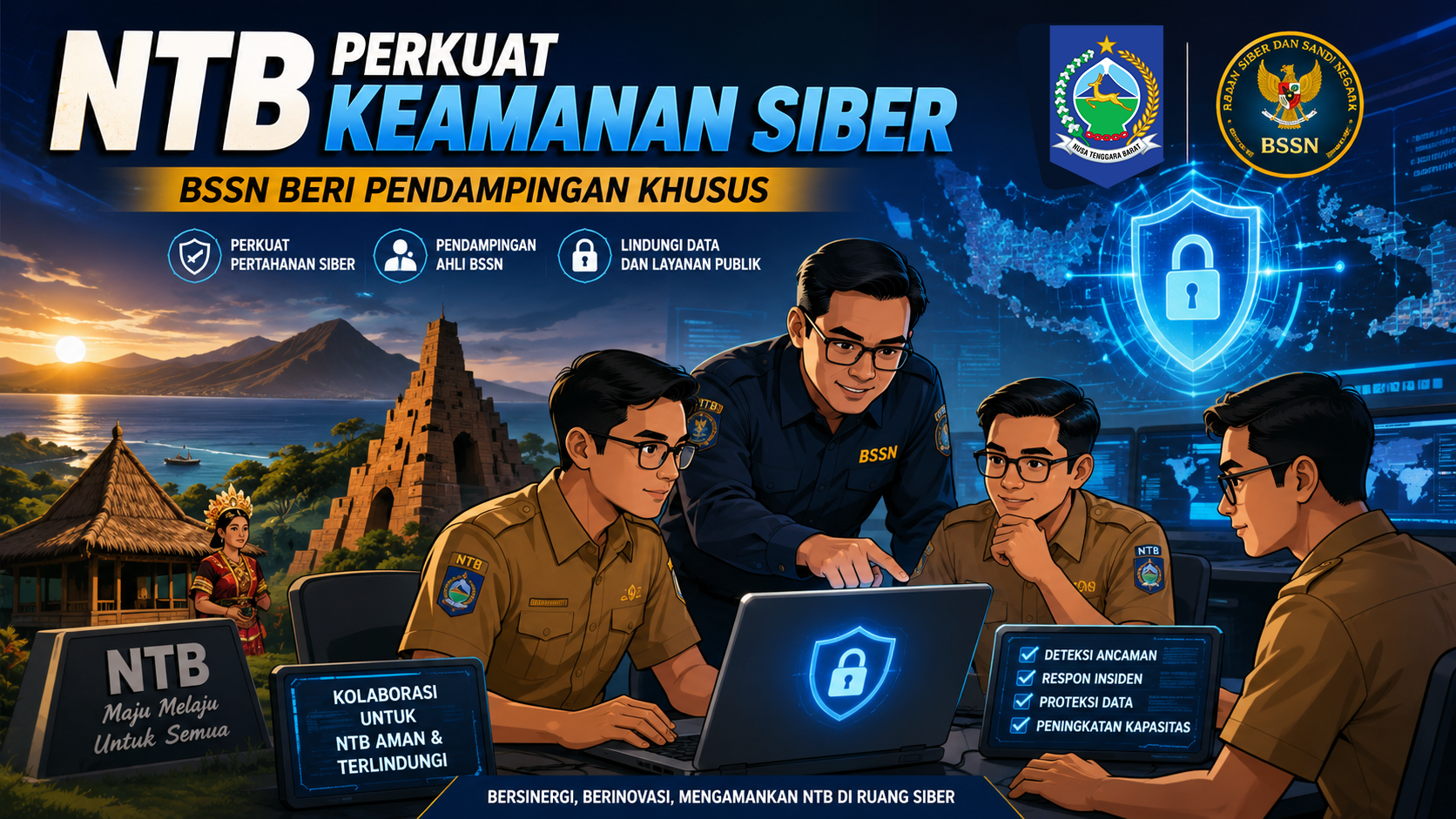 NTB Perkuat Keamanan Siber, BSSN Beri Pendampingan Khusus