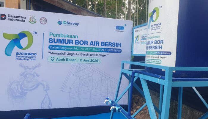 ABPEDNAS dan SUCOFINDO Resmikan Sumur Air Bersih di Aceh Besar, Ribuan Warga Kini Lebih Mudah Akses Air