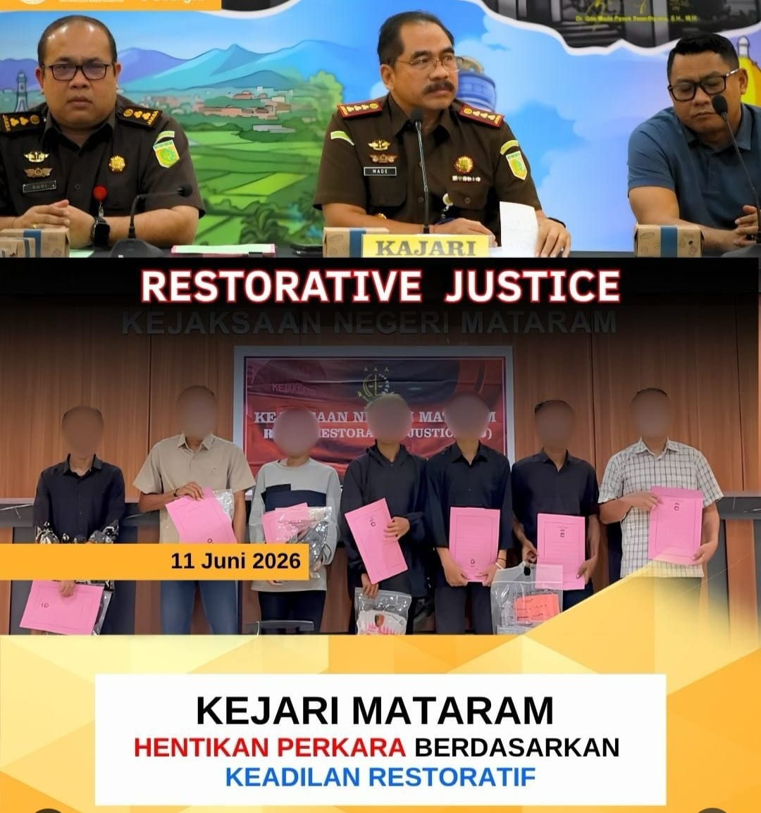 Kejari Mataram Hentikan 6 Perkara Aksi Demo DPRD NTB Lewat Restorative Justice, 7 Tersangka Dibina di BLK
