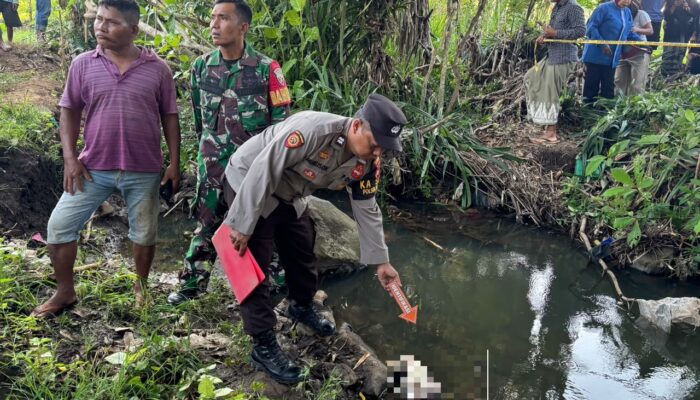 Bayi Ditemukan Tewas Mengambang di Irigasi Keruak, Polisi Selidiki Pelaku Pembuangan