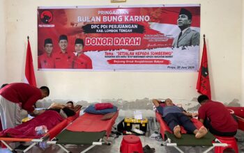 PDI Perjuangan Loteng Targetkan 150 Kantong Darah pada Bulan Bung Karno 2026
