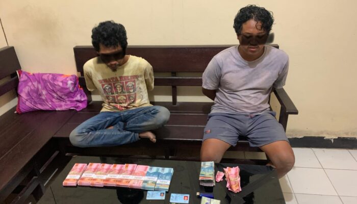Edarkan Uang Palsu Rp70 Juta, Dua Warga Sikur Ditangkap Polisi