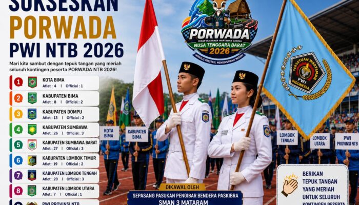 Porwada NTB 2026 Siap Digelar, 300 Wartawan Atlet Mulai Berdatangan ke Mataram