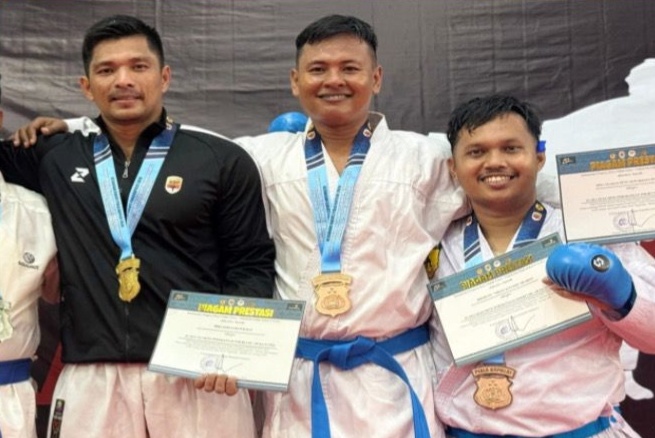 Polda NTB Borong 5 Medali Karate di Pekan Olahraga Polri 2026
