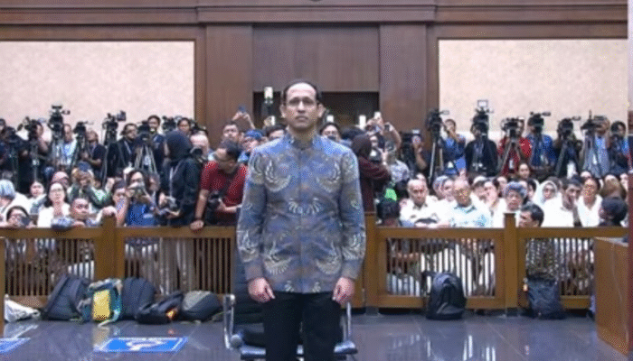 Nadiem Makarim Divonis 10 Tahun Penjara, Hakim Jatuhkan Uang Pengganti Rp809,5 Miliar