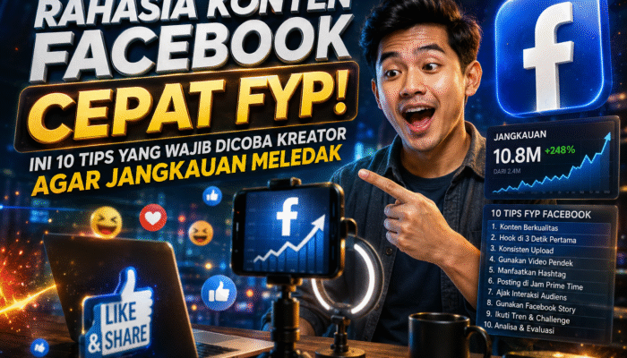 Rahasia Konten Facebook Cepat FYP! Ini 10 Tips yang Wajib Dicoba Kreator Agar Jangkauan Meledak