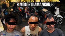 Polres Lombok Timur Bongkar Komplotan Curanmor, 9 Motor Diamankan
