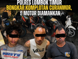 Polres Lombok Timur Bongkar Komplotan Curanmor, 9 Motor Diamankan