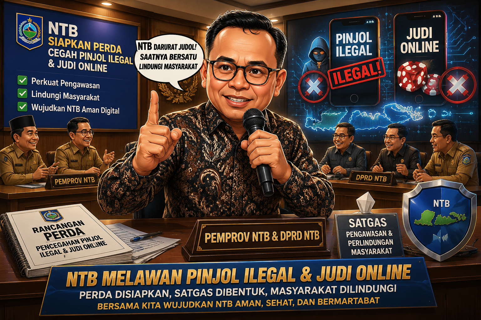 NTB Siapkan Perda Anti Pinjol Ilegal dan Judol