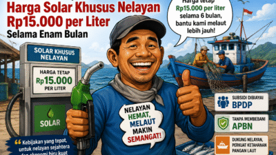 Pemerintah Pangkas Harga Solar Nelayan Jadi Rp15.000, Berlaku 6 Bulan
