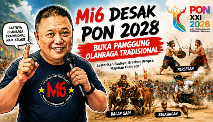 Mi6 Desak PON 2028 Buka Panggung Olahraga Tradisional