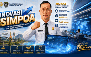 SIMPOA Dongkrak Kepatuhan WNA, PNBP Imigrasi Lombok Timur Tembus Rp117 Juta