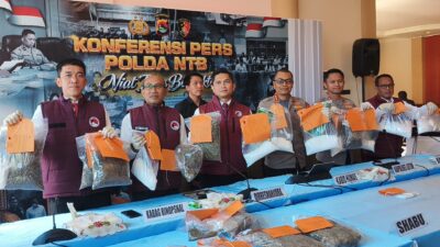 5,9 Kg Sabu Gagal Masuk NTB, Kurir Aceh-Sumbawa Dibekuk