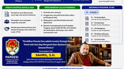 PAPDESI Dukung Beasiswa Pemuda Desa, Kades Diminta Bukan Penerima