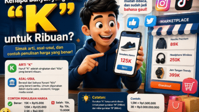 Viral! Harga Ditulis Pakai Huruf K, Apa Artinya Ini Penjelasannya