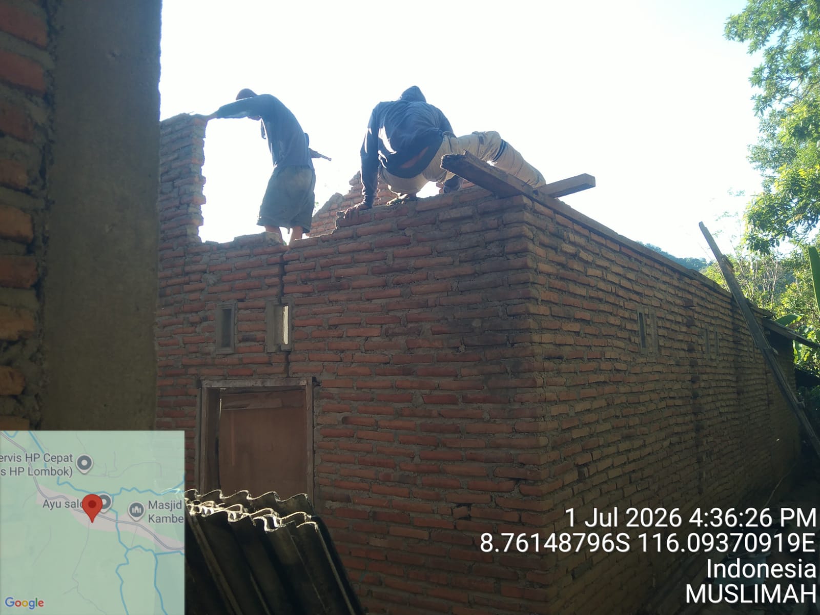 Angin Kencang Terjang Lombok Barat, Tiga Rumah Rusak dan Delapan Warga Mengungsi