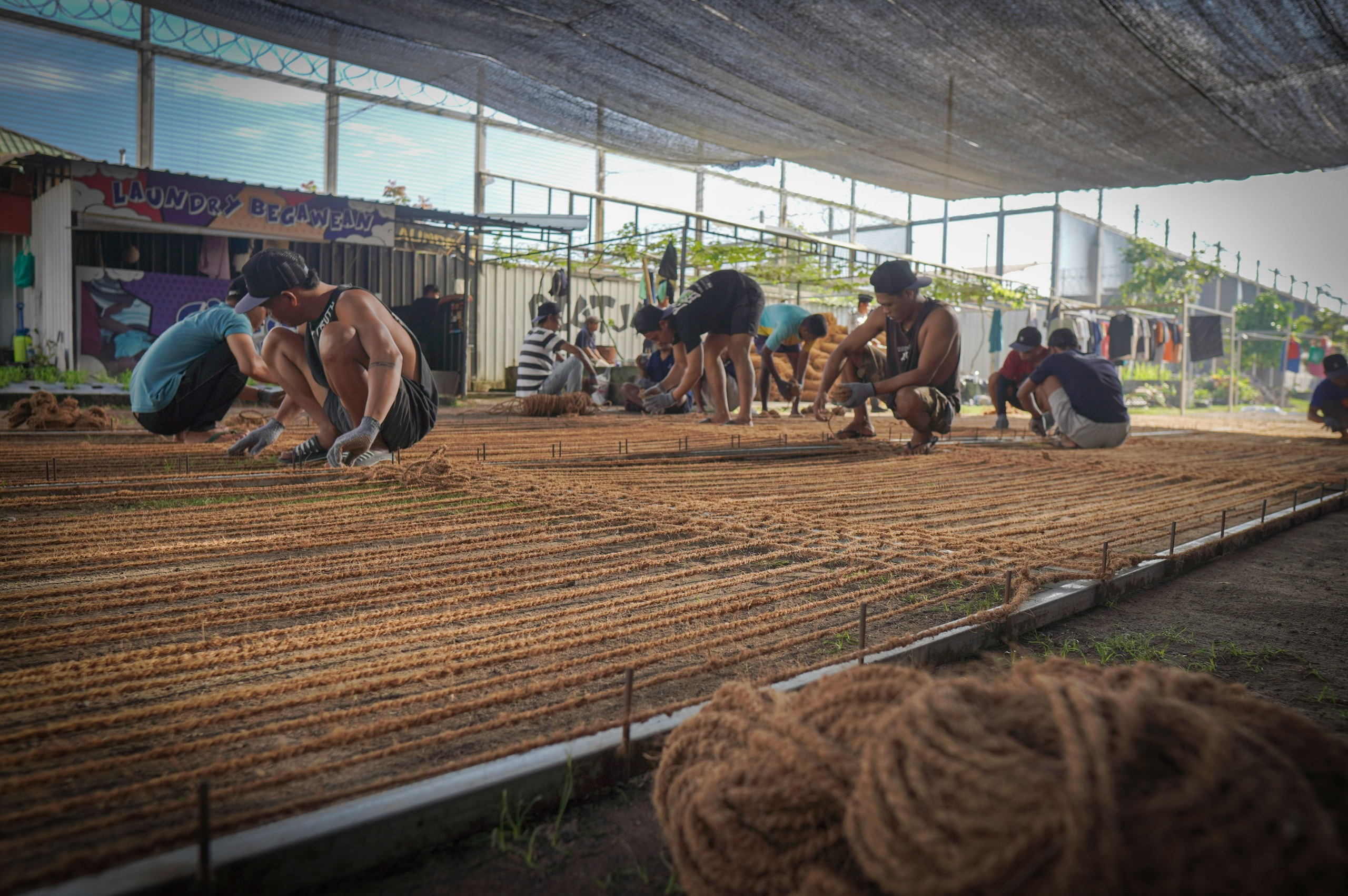 Lapas Lombok Barat Produksi Coco Net, Warga Binaan Dibekali Keterampilan Bernilai Ekonomi