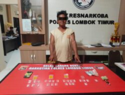 Pengedar Sabu di Masbagik Dibekuk, Polisi Sita 15,31 Gram Sabu