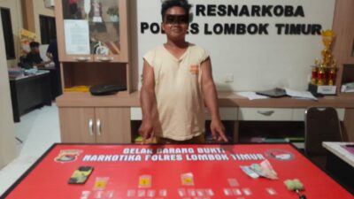 Pengedar Sabu di Masbagik Dibekuk, Polisi Sita 15,31 Gram Sabu