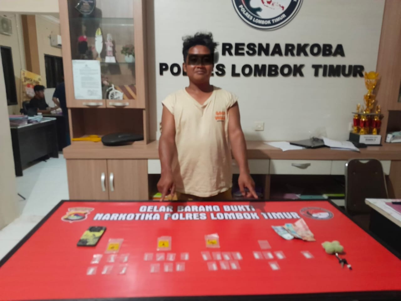 Pengedar Sabu di Masbagik Dibekuk, Polisi Sita 15,31 Gram Sabu