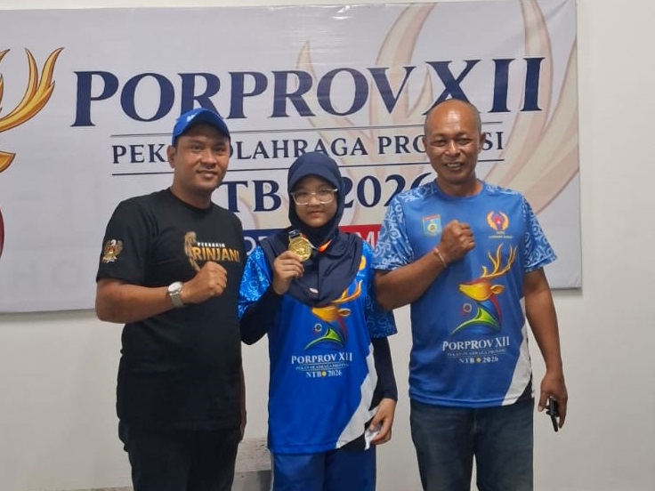 Atlet 12 Tahun Sabet Emas Menembak Porprov NTB, Lawan Terberatnya Ternyata Bukan Rival