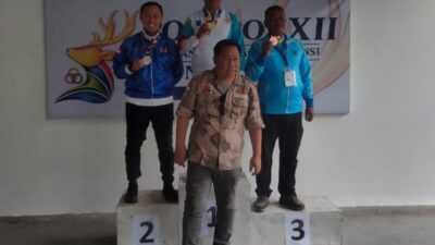 Dua Polisi Mataram Borong Medali Menembak di Porprov NTB 2026