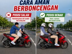 Berboncengan Aman Dimulai dari Posisi Duduk yang Benar