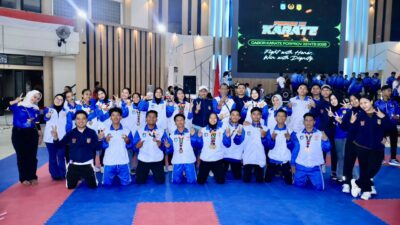 Karate Lombok Barat Lampaui Target, Borong 5 Emas dan Rebut Juara Umum 2 Porprov XII NTB