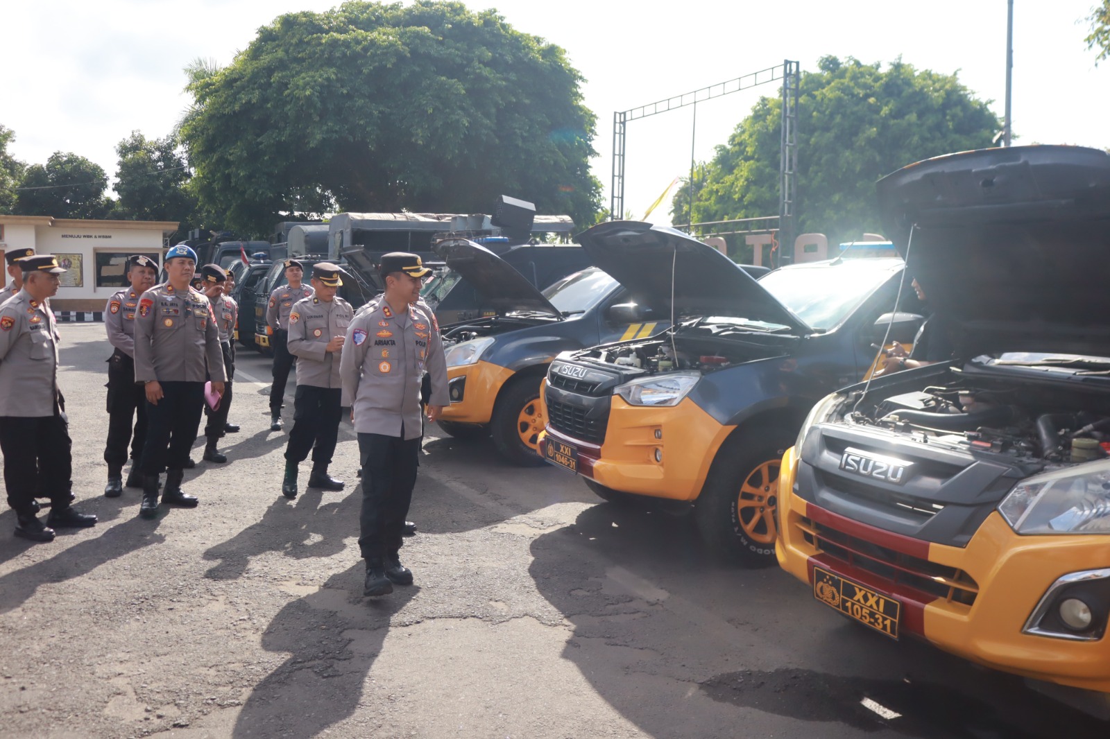 Kapolres Lotim Sidak Kendaraan Dinas, Pastikan Seluruh Armada Siap Layani Masyarakat