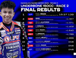 Fadli Rigani Tak Terbendung, Rebut Juara Race 2 Underbone 150cc Mandalika Racing Series 2026