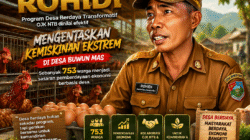 753 Warga Miskin Ekstrem di Buwun Mas Dibina, Kepala Desa Sebut Program OJK Paling Efektif