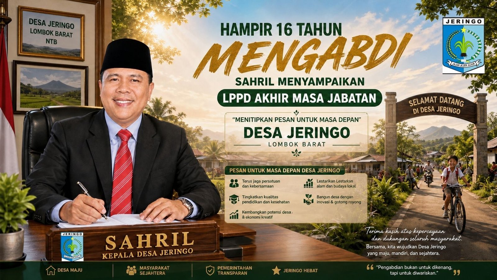 Dari 2011 hingga 2027, Jejak Panjang Pengabdian Sahril di Jeringo