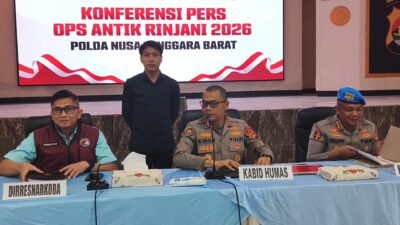 3 Polisi Polda NTB Ditangkap Terkait Narkoba, Dua Terbukti Pakai Sabu