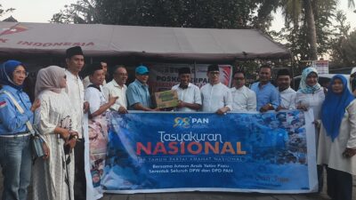 PAN NTB Salurkan Bantuan untuk Korban Kebakaran Rumah Adat Sasak Sade