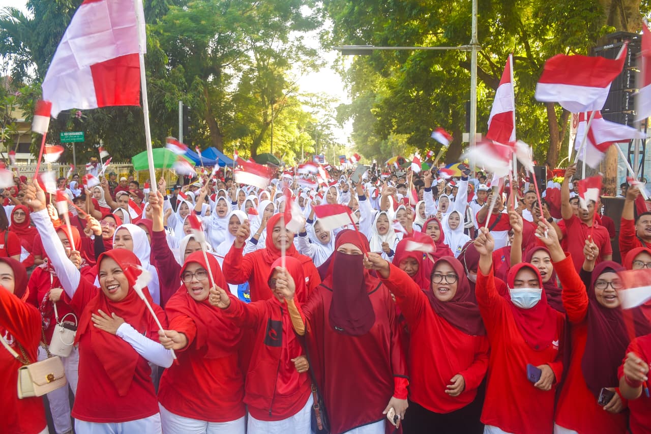 HUT RI ke-81, Pemprov NTB dan Pemkot Mataram Gerakkan Nasionalisme