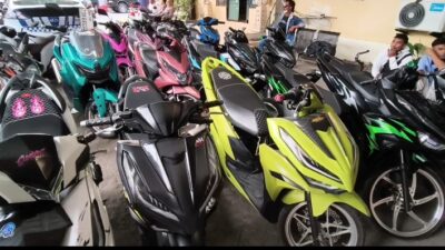 26 Motor Knalpot Brong Ditindak di Denpasar