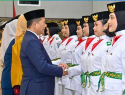 28 Paskibraka NTB Siap Kibarkan Merah Putih, Formasi Lumbung Jadi Sorotan