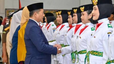 28 Paskibraka NTB Siap Kibarkan Merah Putih, Formasi Lumbung Jadi Sorotan