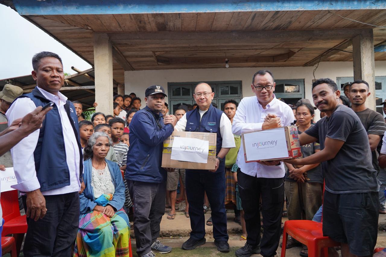 InJourney Salurkan Bantuan ke NTT, 7,9 Ton Beras dan 69.740 Liter Air Dikirim