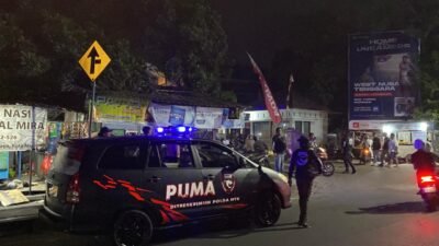 Patroli Tengah Malam Puma Jatanras Sisir Mataram-Lobar, Kebakaran Lahan Ikut Dicek