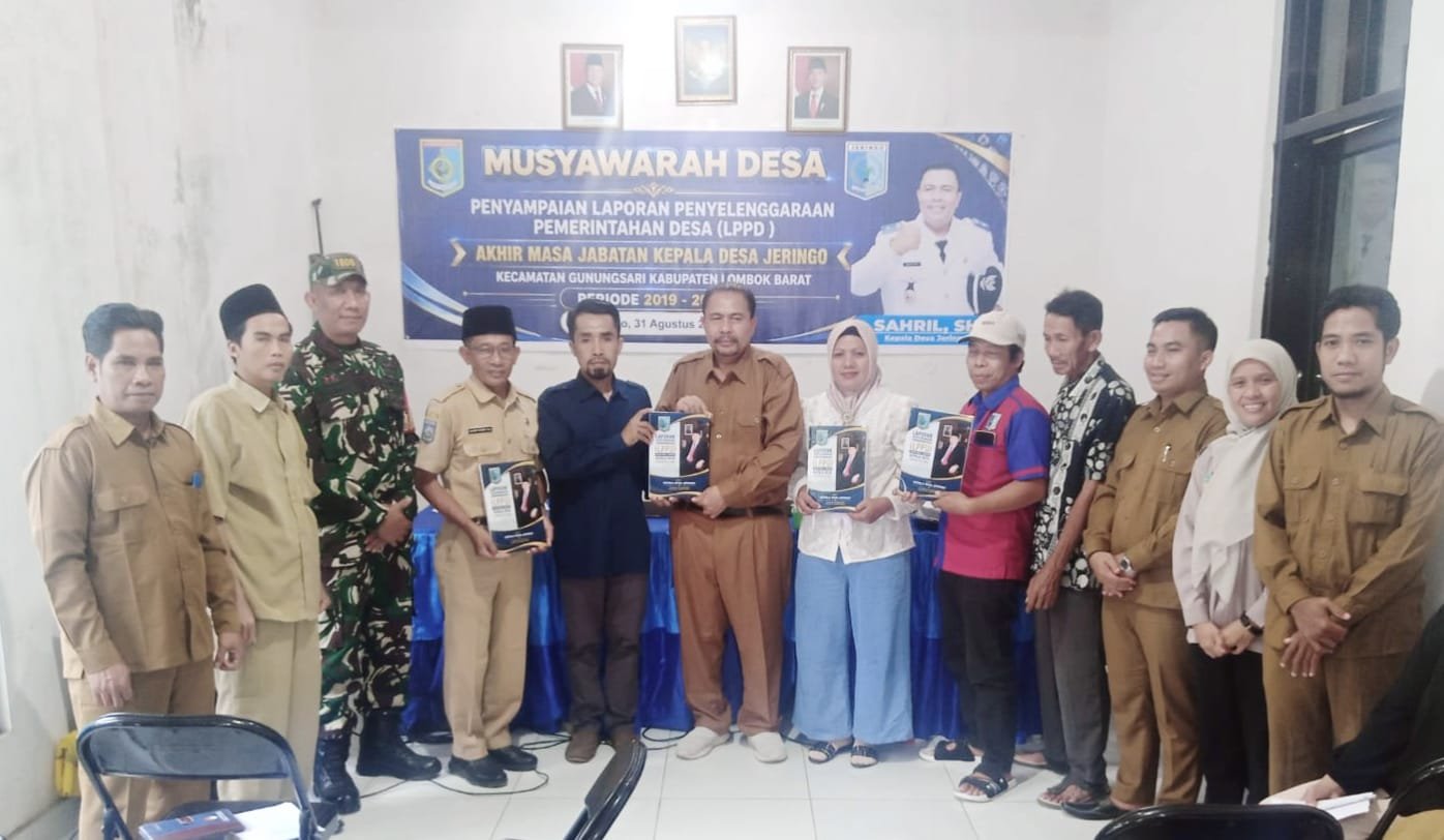 LPPD Akhir Jabatan, Sahril: Desa Jeringo Bukan Milik Kepala Desa
