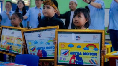 Astra Motor Bantu Air Bersih dan PAUD Bengkaung