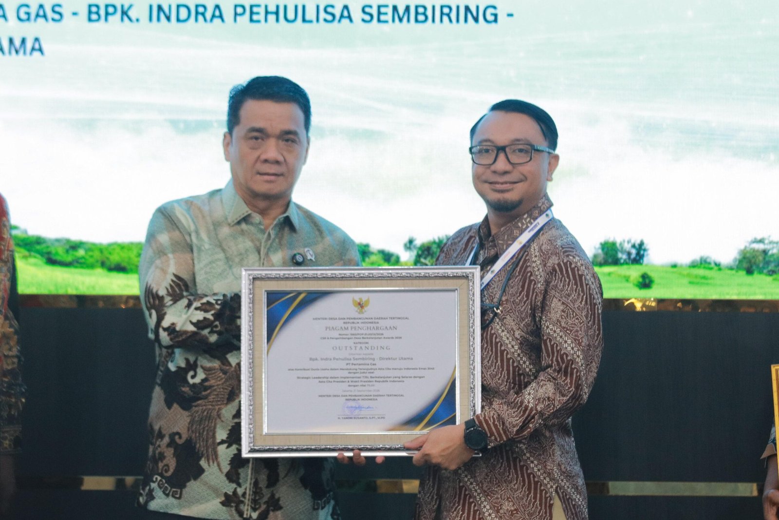 Pertagas Raih 7 Penghargaan, Program Desa Jadi Andalan